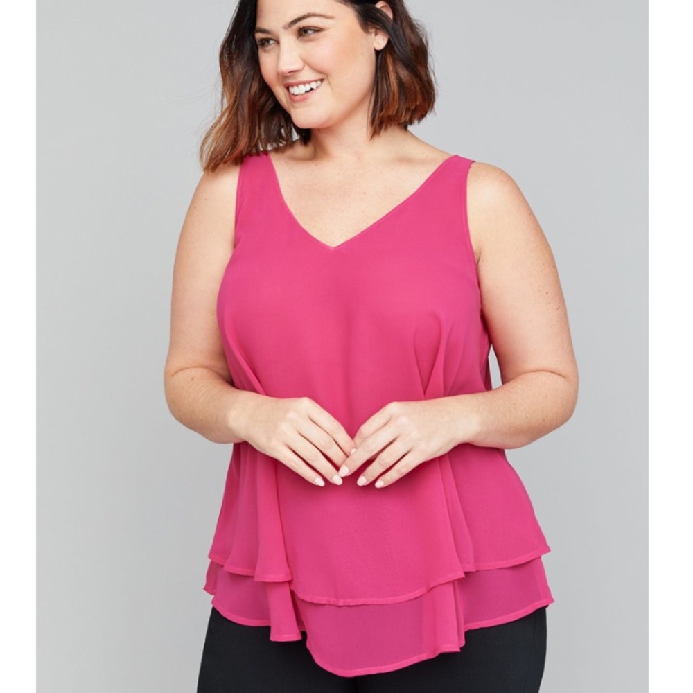 EUC Layered v-neck swing tank